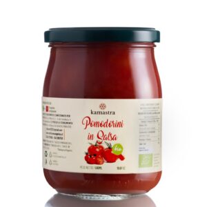 Pomodorini in salsa Bio 580 ml.
