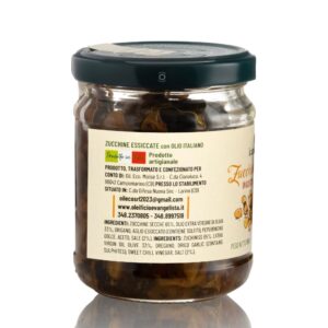 Zucchine Essiccate in Olio Extravergine di Oliva 150gr